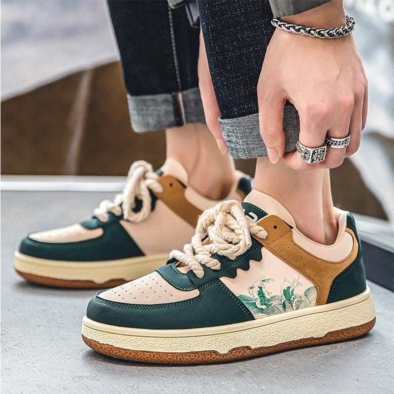 Men's Lace-Up Fashion Sneakers