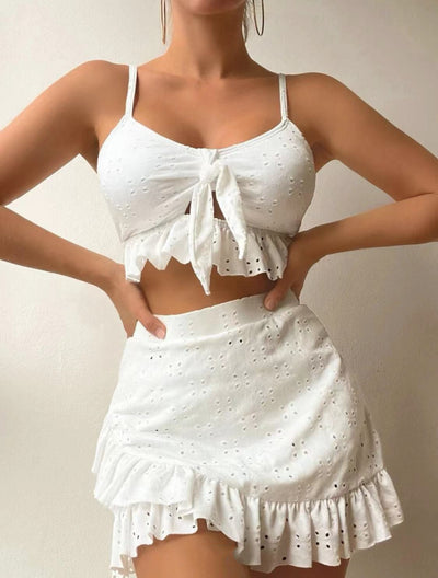 Ruffle Bikini Skirt Set