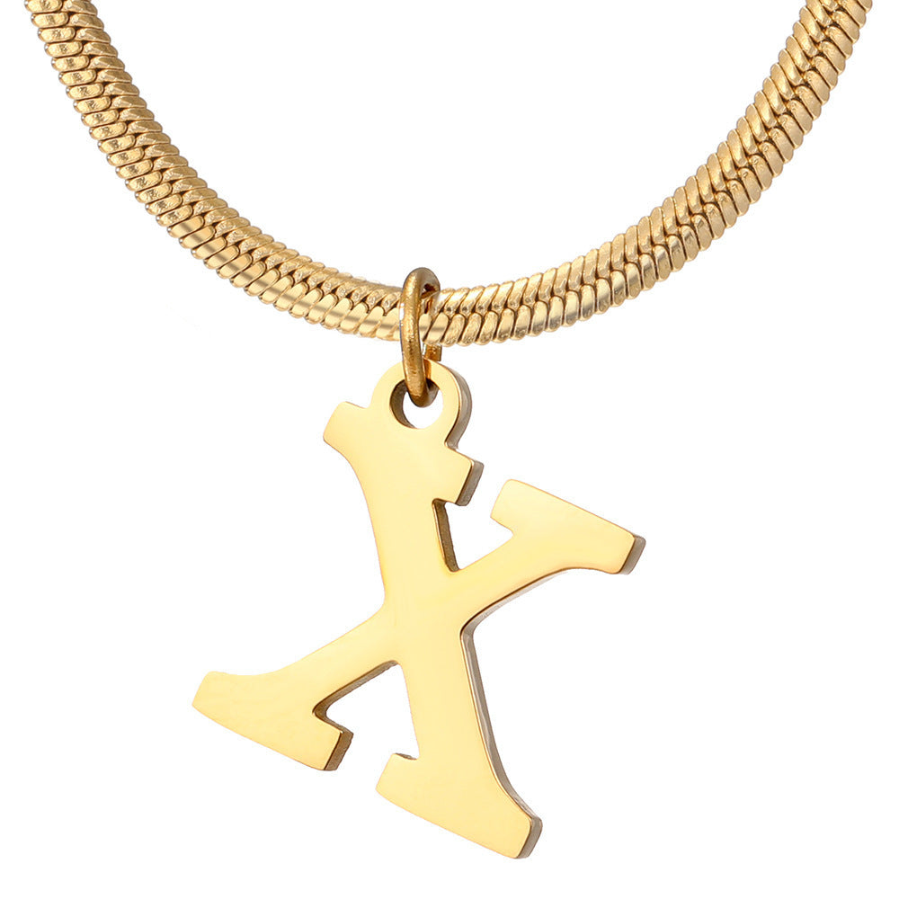 Women's A-Z Letter Pendant Necklace