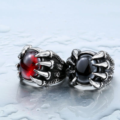Men's Vintage Titanium Zircon Ring