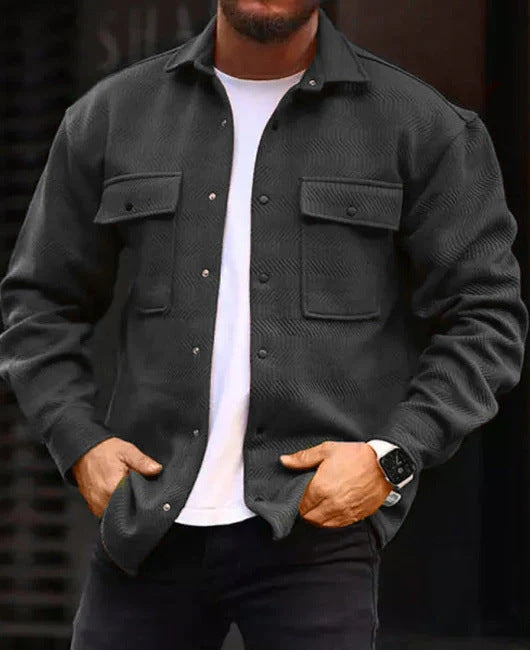 Men's Polo Collar Work Coat