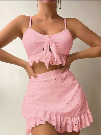Ruffle Bikini Skirt Set