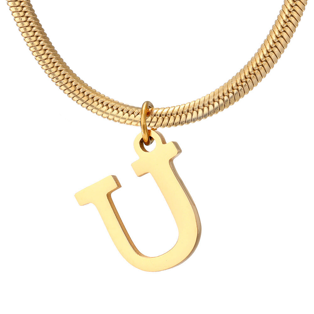 Women's A-Z Letter Pendant Necklace