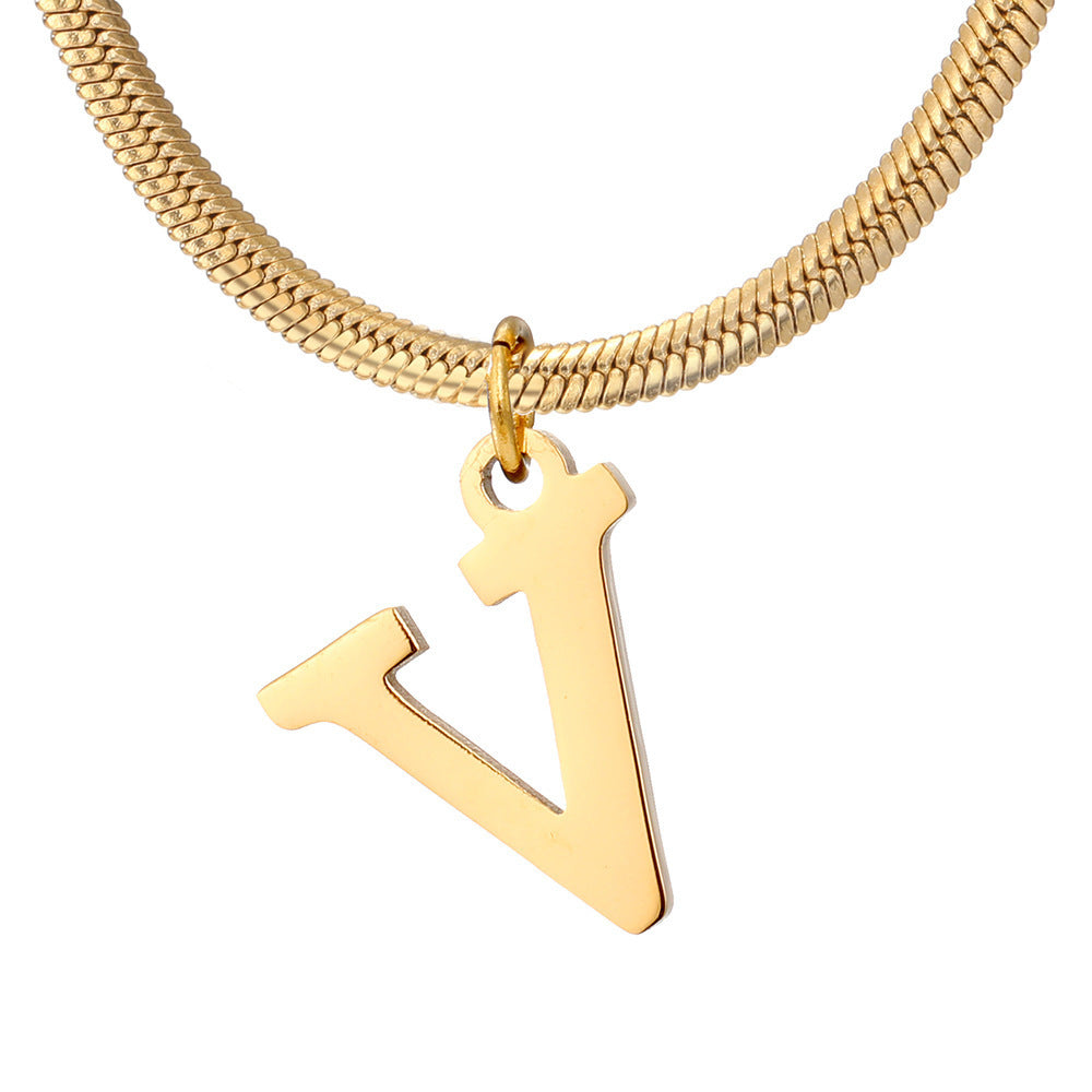 Women's A-Z Letter Pendant Necklace