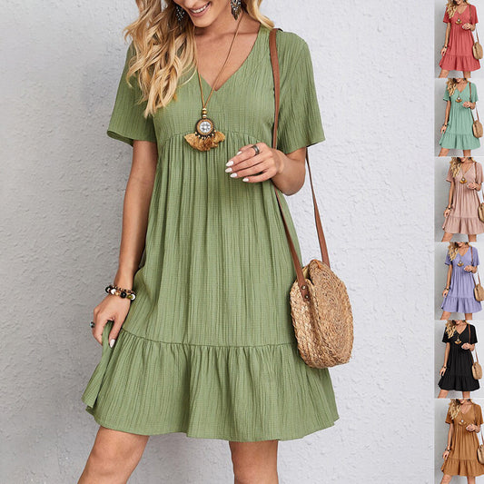 Women's Summer V-Neck Dress