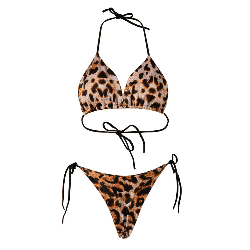 Lace-up T-back Bikini