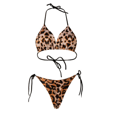 Lace-up T-back Bikini