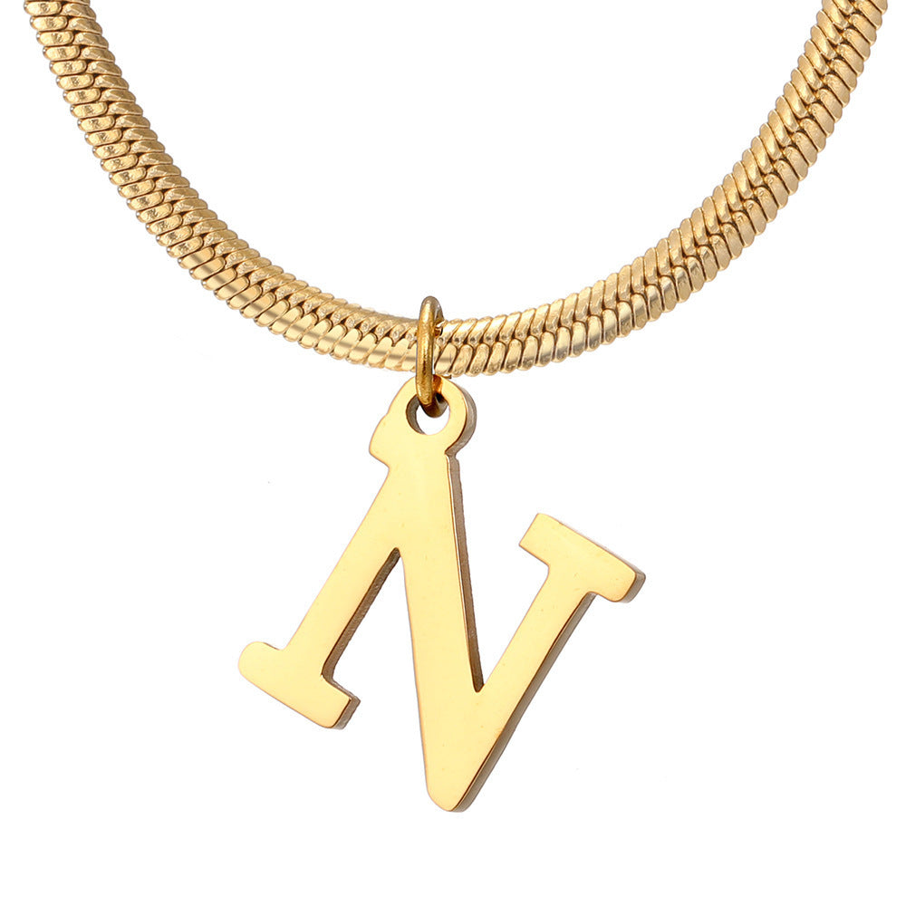 Women's A-Z Letter Pendant Necklace