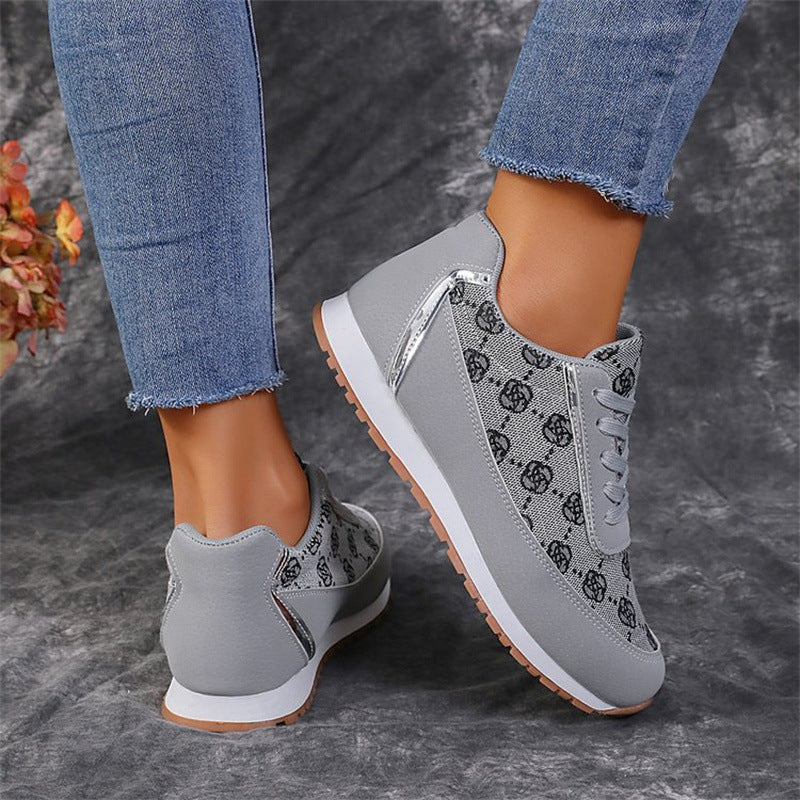 Women's Floral Print Sneakers