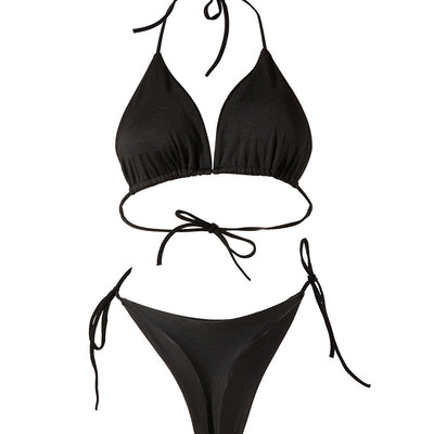Lace-up T-back Bikini