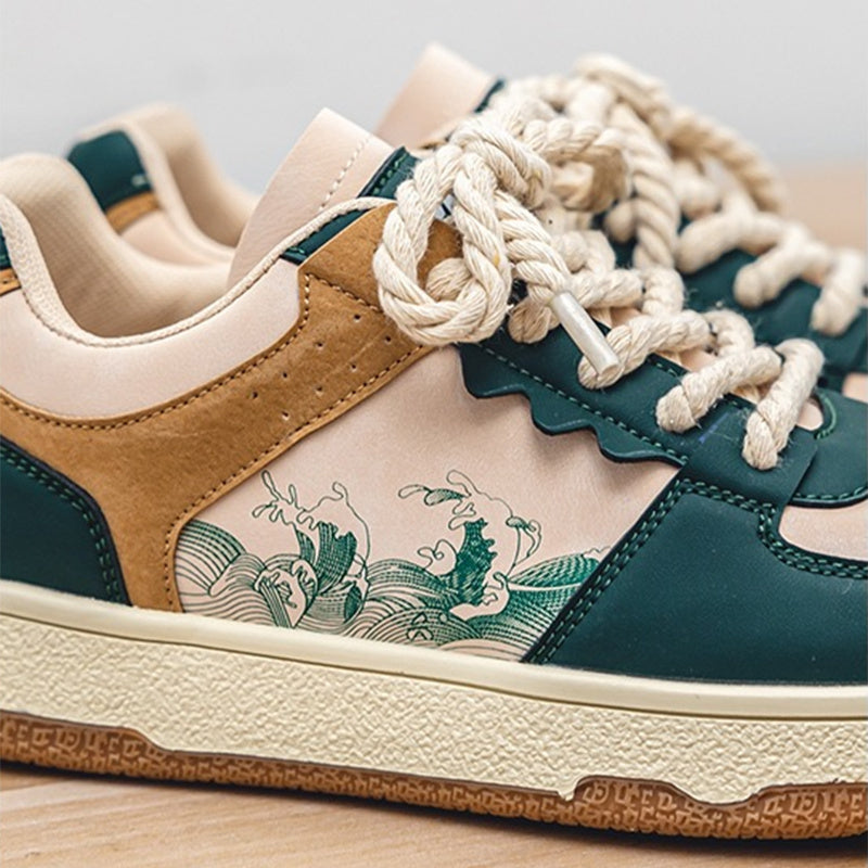 Men's Lace-Up Fashion Sneakers