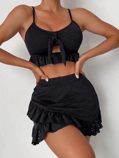 Ruffle Bikini Skirt Set