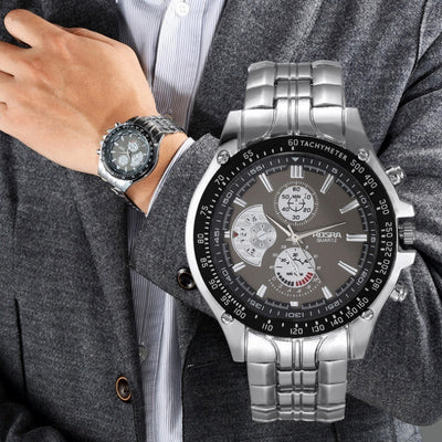 Men's Stainless Steel Quartz Watch