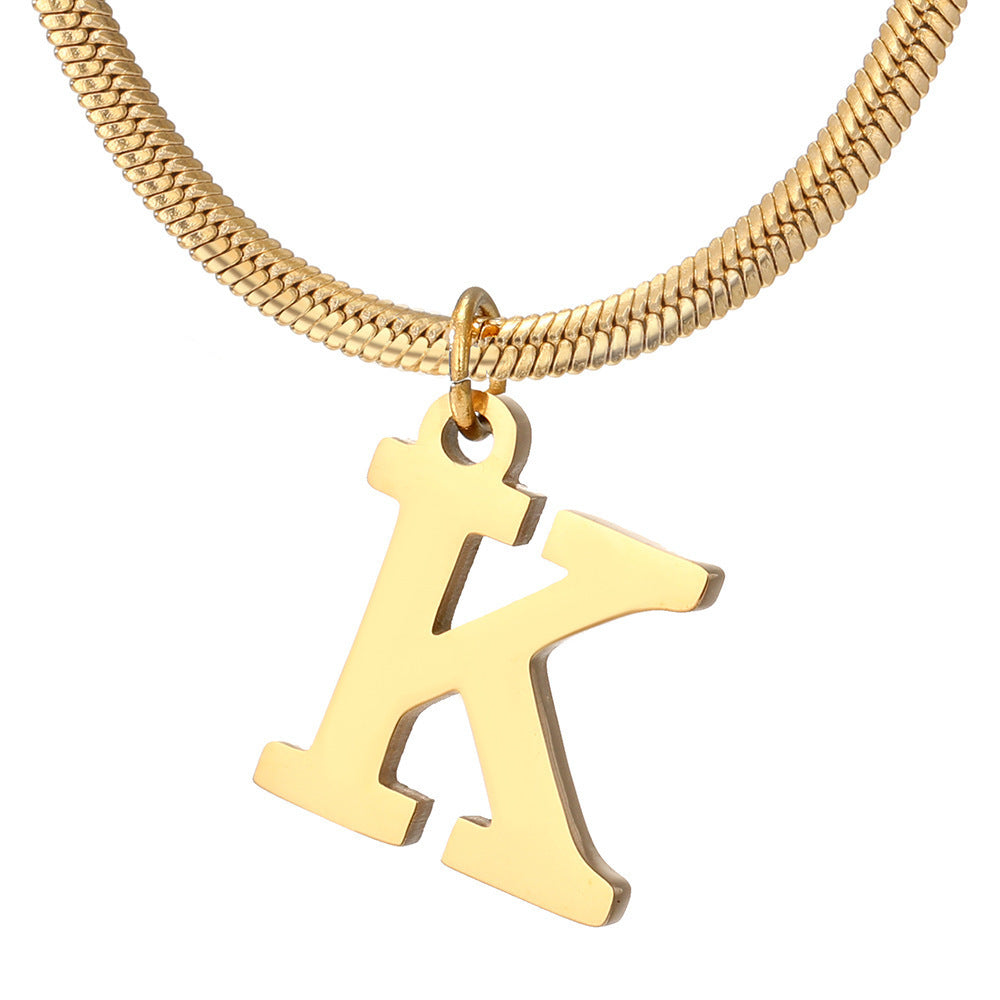 Women's A-Z Letter Pendant Necklace