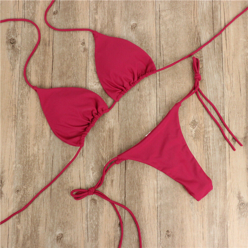 Halter Tie Bikini Set